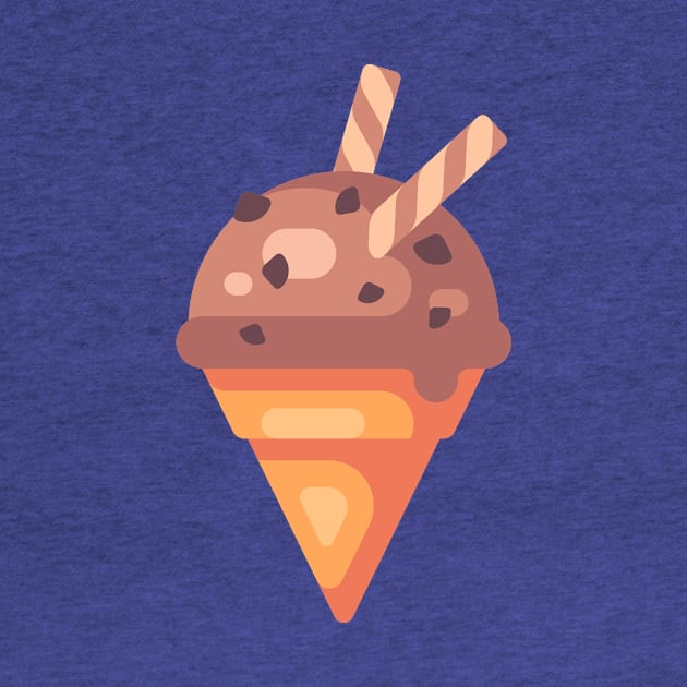 Chocolate Ice Cream Cone by IvanDubovik